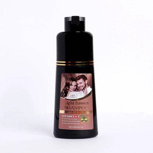 New Original Professional Hair Color Shampoo With Argan Extract Light Brown CHIRS'S 200ml in pakistan