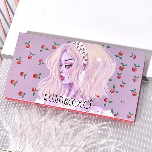 KEVIN&COCO 18-Color Eyeshadow Palette - Cherry Girl Edition