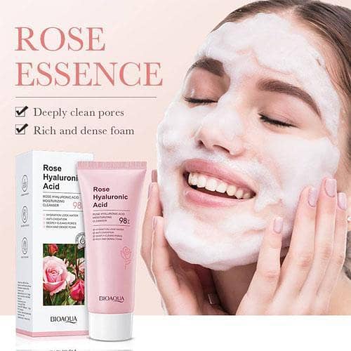 BIO Rose Hyaluronic Acid Facial Cleanser for Oil Control – 100g