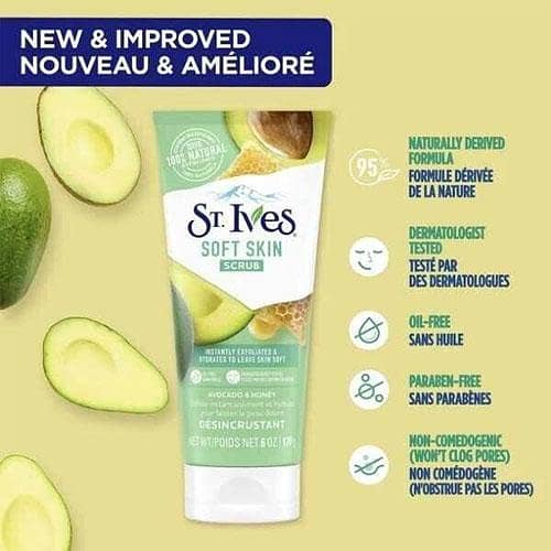 St. Ives Avocado and Honey Soft Skin Scrub 170g