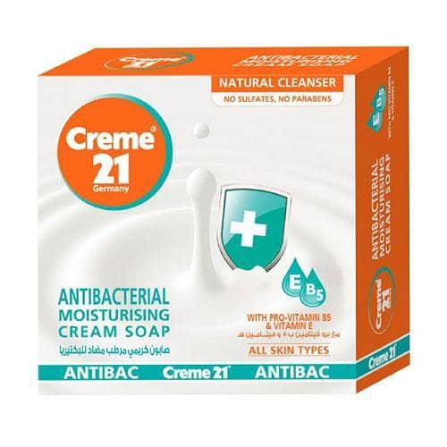 Creme 21 Antibacterial Moisturizing Soap for All Skin Types