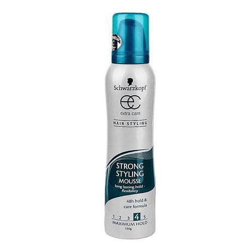 Schwarzkopf Extra Care Strong Hair Styling Mousse, 150ml - 48 Hours Hold in Pakistan