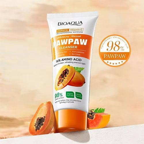 BIOAQUA Papaya Vitamin C Pawpaw Exfoliating Cleanser 100g in Pakistan