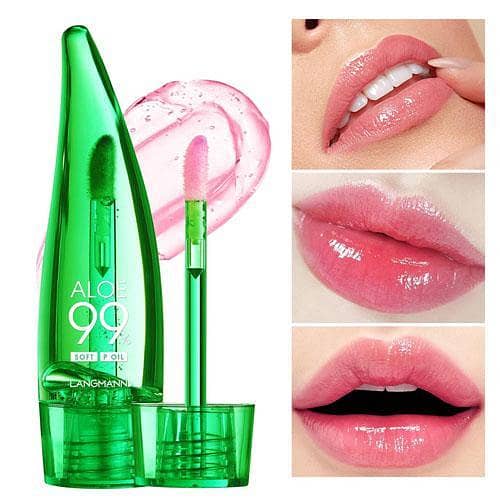 Langmann Aloe Vera Hydrating Lip Gloss for Smooth, Pink Lips