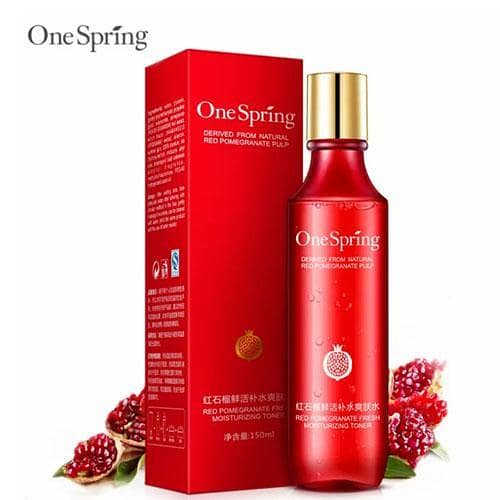 One Spring Red Pomegranate Facial Toner 150ml – Moisturizing and Anti-Aging Formula