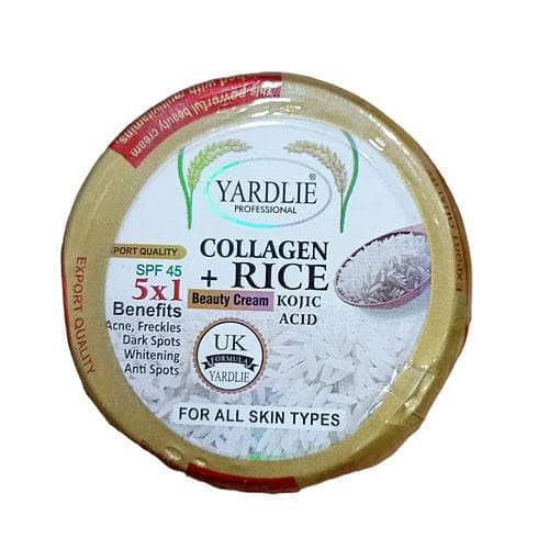 Yardlie Professional Collagen+Rice Beauty Cream with Kojic Acid and SPF 45 in Pakistan