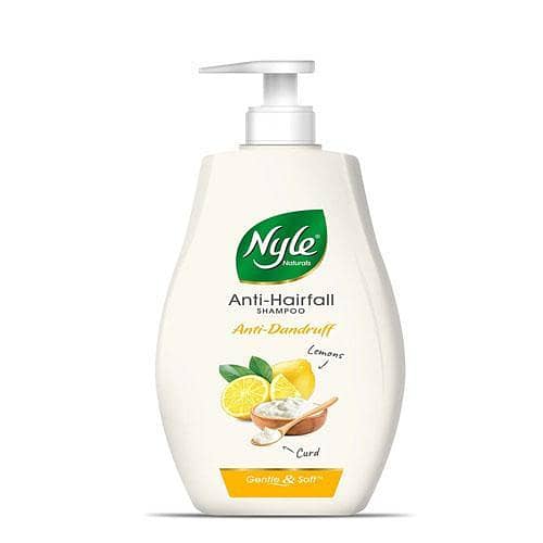 Nyle Naturals Anti Dandruff Shampoo with Curd and Lemon, 400ml