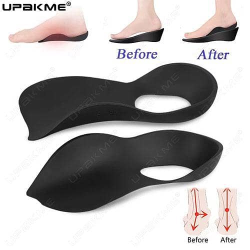 1Pair Orthotics Flat Foot Health Sole Pad For Shoes Insert XO-Legs Orthopedic Insoles Arch Support Pad For Plantar Fasciitis Feet Care in pakistan