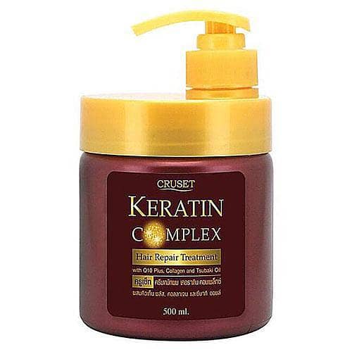 Cruset Keratin Complex Hair Repair Treatment Mask for Dry and Damaged Hair - 500ml