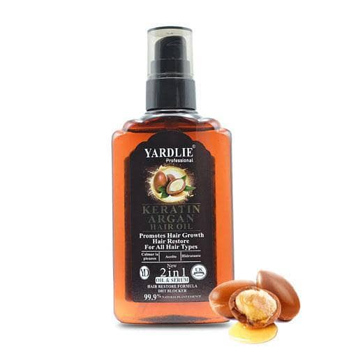 Yardlie 120ml Professional Keratin Argan 2-in-1 Hair Growth Oil