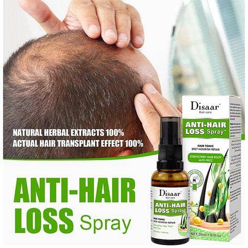 Disaar Anti-Hair Loss Tonic Spray with Ginger - Nourishing and Repairing, 30ml
