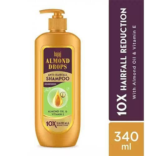 Bajaj Almond Drops Anti-Hairfall Shampoo with Almond Oil & Vitamin E - 340ml