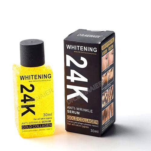 24K Gold Collagen Anti-Wrinkle Serum - 30ml Whitening Formula