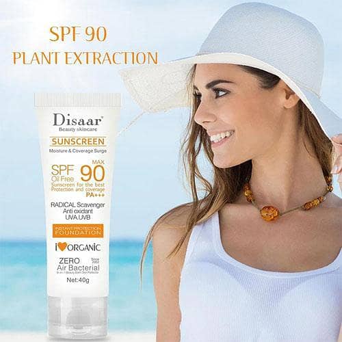 Disaar 40g SPF 90 Sunscreen for Instant UVA/UVB Protection in Pakistan