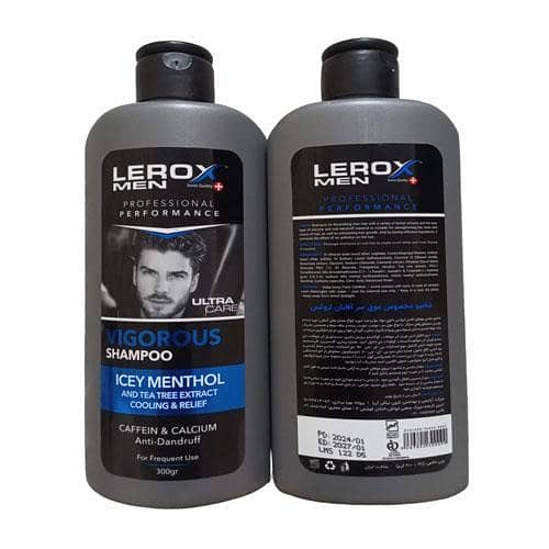 Leroux Vigros Hair Shampoo with Icey Menthol for Men - 550g
