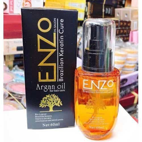 Argan Oil and Brazilian Keratin Hair Serum by Enzo, 60ml - Imported in Pakistan