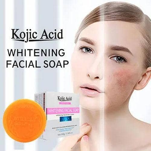 Kojic Acid Facial Soap for Skin Whitening and Deep Cleansing - 100g