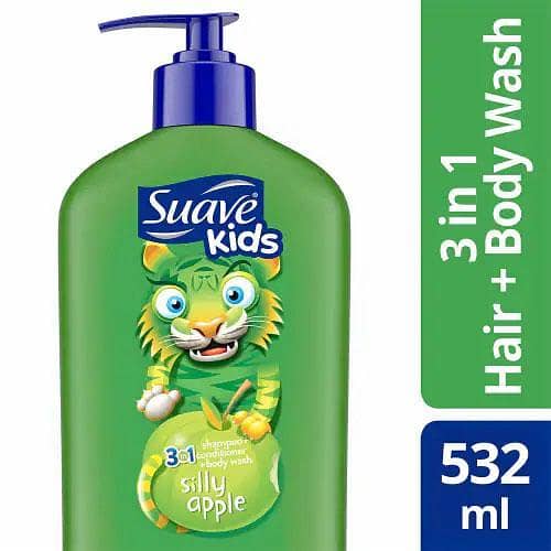 100% Original 3in1 Silly Apple Shampoo + Conditioner + Body Wash Suave Kids 532ml in pakistan