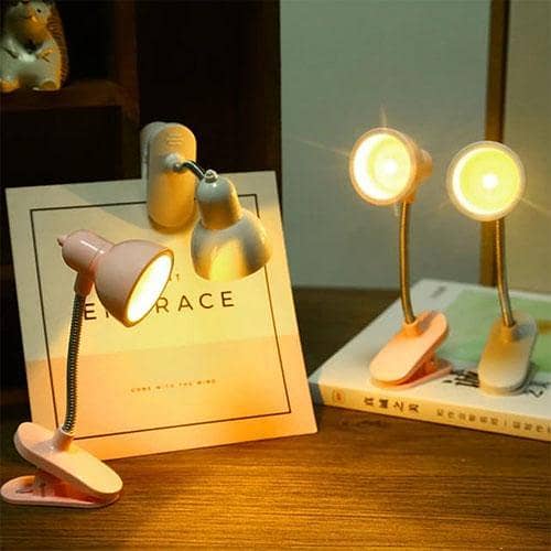 1Pc Mini LED Clamp Reading Lamp Night Lights Home Portable Book Clip Lamp in pakistan