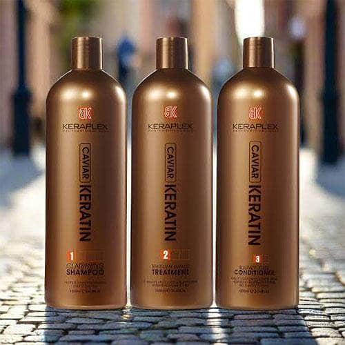 BK Keraplex Brazilian Caviar Keratin Hair Straightening Treatment 1000ml Kit in Pakistan