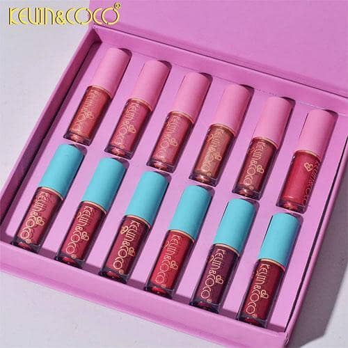 KEVIN&COCO 12-Color Lip Gloss Set - Start Now in Pakistan