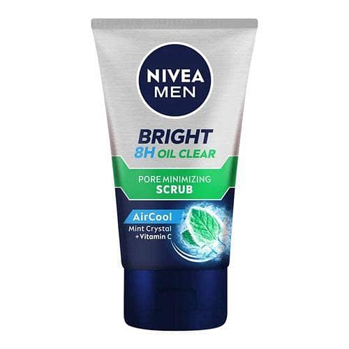 NIVEA Men Oil Control Pore Minimizing Scrub with Air Cool Mint & Vitamin C - 100ml