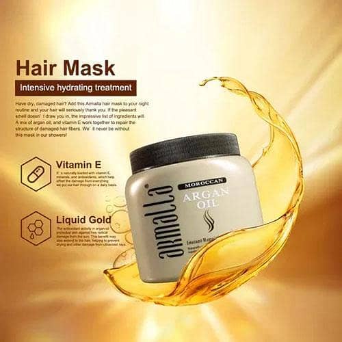 Armalla Moroccan Argan Oil Hair Repair Mask 500ml