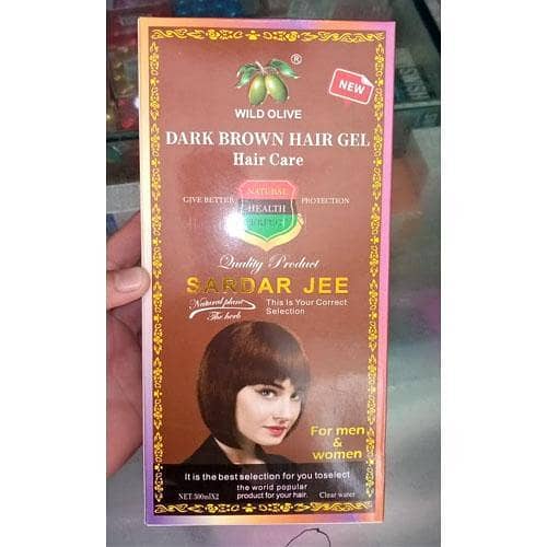Sardar Jee Wild Olive Dark Brown Hair Colour Gel 500ml in pakistan