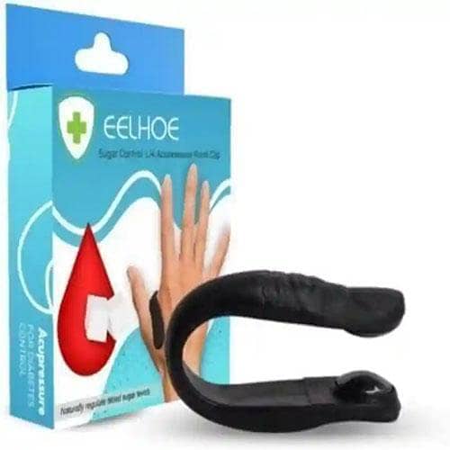 Li4 Sugar Control Acupressure Clip - Wearable Headache Relief Tool (Black)