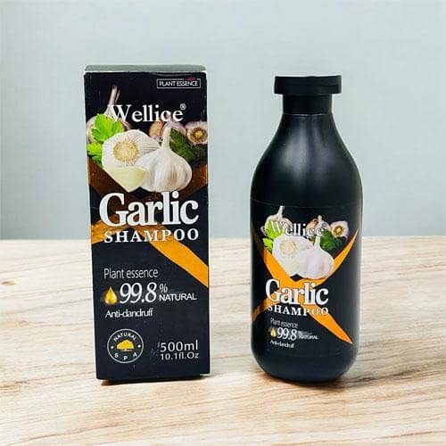 Wellice Garlic Anti-Dandruff Shampoo 500ml - Available in Pakistan