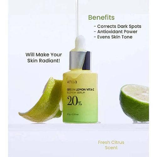 Anua Green Lemon 20% Vita C Blemish Serum - 20g - Imported