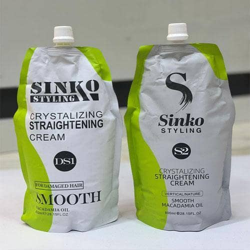 Sinko Styling Crystaling Straightening Cream Kit - 800ml in Pakistan