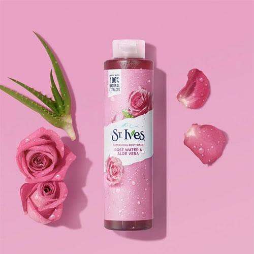 St. Ives Rose Water & Aloe Vera Body Wash 650ml - Original in Pakistan