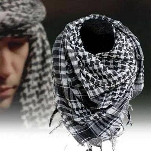 Tactical Arab Shemagh Keffiyeh Scarf - Lightweight Cotton Wrap - Available in Pakistan