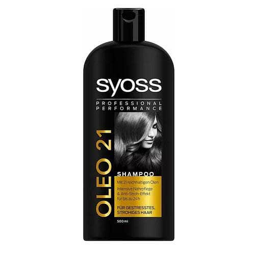 Syoss Oleo 21 Shampoo for Damaged Straw-Like Hair - 500ml