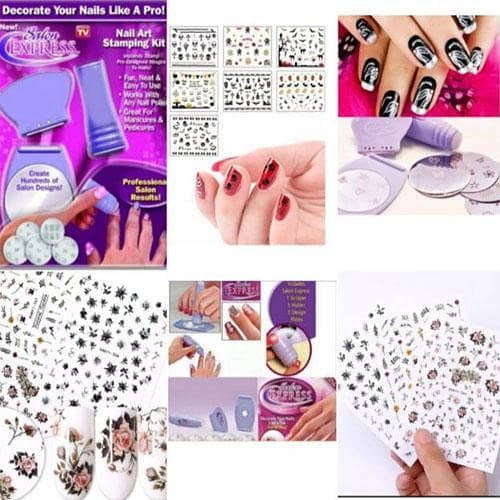 Saloon Express Nail Art Stamping Kit - Professional Nail Polish Art Kit in Pakistan