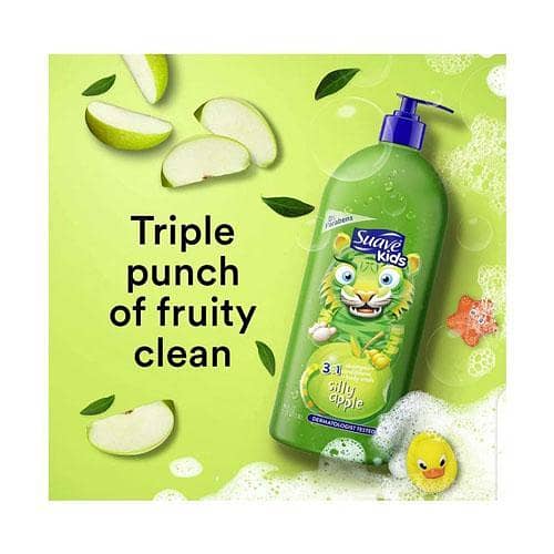 New Imported Suave Kids 3in1 Silly Apple Shampoo + Conditioner + Body Wash 532ml in pakistan