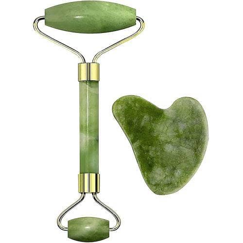 Jade Roller & Gua Sha Tool Natural Himalayan Stone for Face Neck Healing Skin Wrinkles & Serum in pakistan