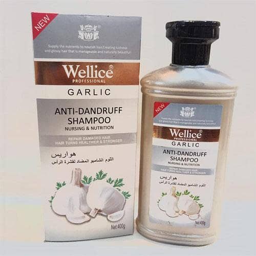 Wellice Garlic Shampoo for Anti-Dandruff and Hair Repair - 400g
