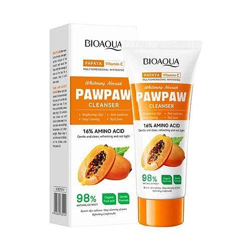 BIOAQUA Papaya Vitamin C Pawpaw Exfoliating Cleanser 100g