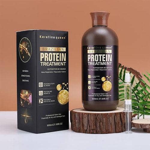 Keratine Queen Brazilian Protein Hair Straightening Treatment 800ml Available in Pakistan
