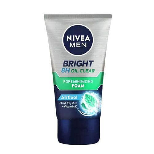 NIVEA Men 8H Bright Oil Control Pore Minimizing Foam 100ml in Pakistan