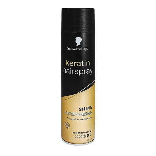 Schwarzkopf Keratin 48H Strong Hold 4 Hair Spray 400ml - Available in Pakistan