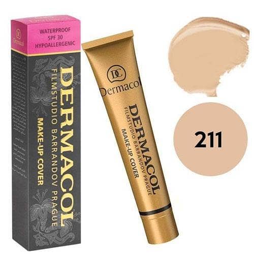 Derma-col Makeup Cover Foundation SPF30 211 - 30g Available in Pakistan