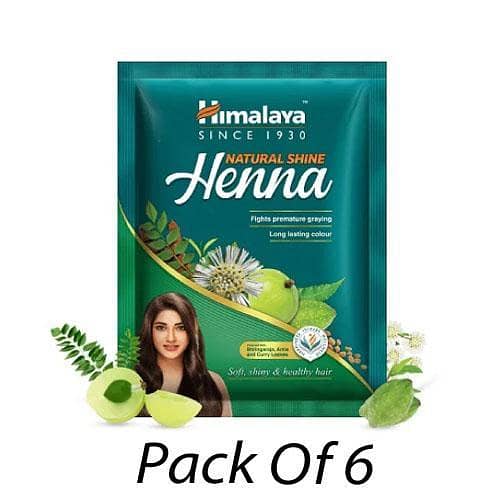 Himalaya Natural Shine Henna Natural Black Mehndi Pack Of 6pcs in pakistan