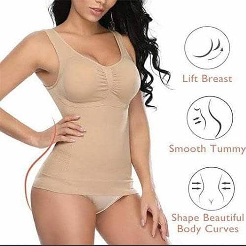Women's Shapewear Camisoles with Built-in Bra and Tummy Control Tank Tops