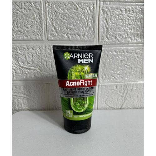 Garnier Men AcnoFight Wasabi Brightening Foam Facial Cleanser 100ml in Pakistan