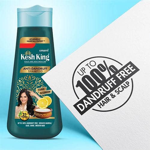 Kesh King Anti-Dandruff Curd & Lemon Shampoo 340ml