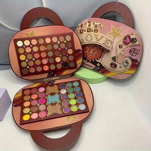 73-Color Handbag-Style Eyeshadow Palette by Elegant Diamond – Professional Makeup for Eyes and Face