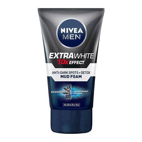 Nivea Men Extra White 10X Effect Anti-Dark Spots and Detox Mud Foam 50g